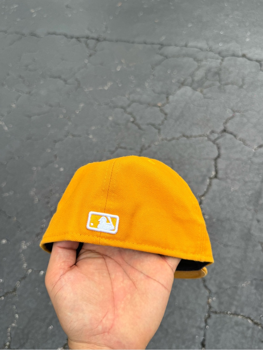 Yellow MLB Logo Fitted Cap